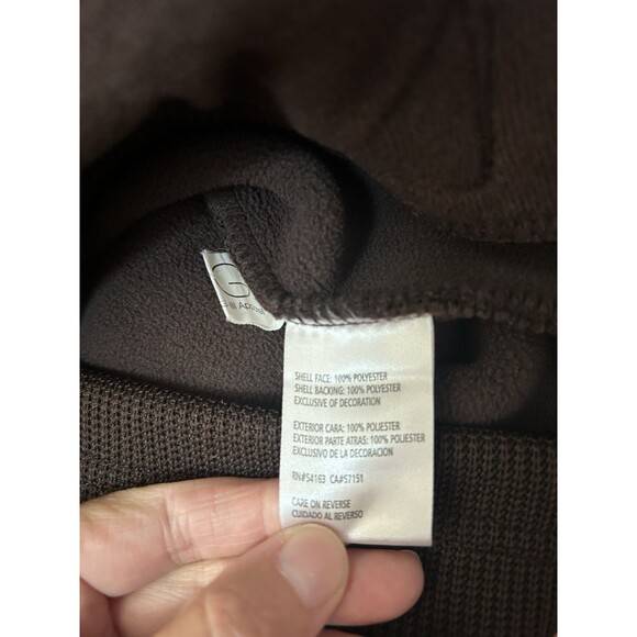 NFL Cleveland Browns Jacket Mens M Brown Waffle Knit Lined Soft Shell Football - Picture 6 of 6